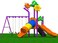 Rainbow Toys, Outdoor Playground 5 In 1 Set With Single Slide, Tube Slide &amp; 3 Swing Seat Set For Kids Activity Rbwtoy12001