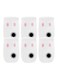 Generic 6-Piece Electronic Indoor Pest Repellent White/Silver/Pink 17X6.8X12.5cm
