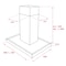 Teka DH2 985 ISLAND 90cm A Decorative Hood with Touch Control display and ECOPOWER motor
