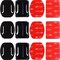 Aiwanto Curved &amp; Flat Adhesive Mount 3M Sticker Paster Sticky for GoPro Hero 1 2 3 4 5 6 7 8 Black Silver White GoPro Max Session Fusion AKASO Action Camera