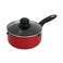 My-Choice Non-Stick Sauce Pan with Lid Red 18cm