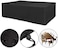 Waterproof Patio Furniture Cover Black,Oxford Garden Furniture Cover, Anti - UV, Windproof, Dustproof, Heat Resistance 242*162*100 cm