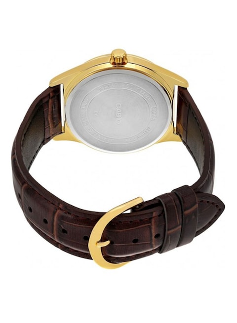 Casio Men s Leather Analog Wrist Watch MTP V006GL 7BUDF