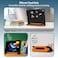 Moxedo Rugged Protective EVA Silicone Kids Case Cover, Shockproof DIY 3D Cartoon Pattern With Pencil Holder, Stand And HAndle Grip Compatible For Apple iPad 2021 (9th Gen) 10.2 inch (Black)