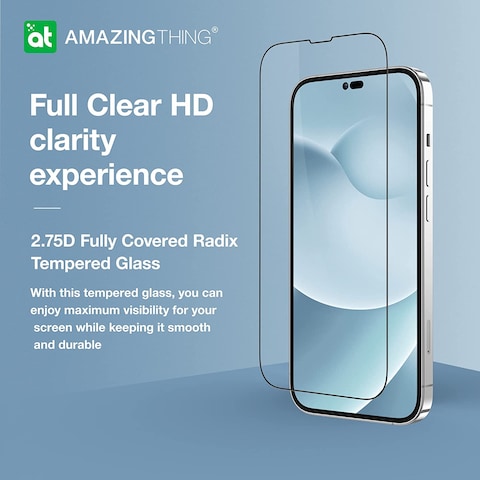 Amazing Thing Supreme Glass for iPhone 14 Pro MAX Screen Protector (6.7 inch) Tempered Glass with Dust Free Omni Technology and Easy Install Tray - [Full Cover 2.75D]