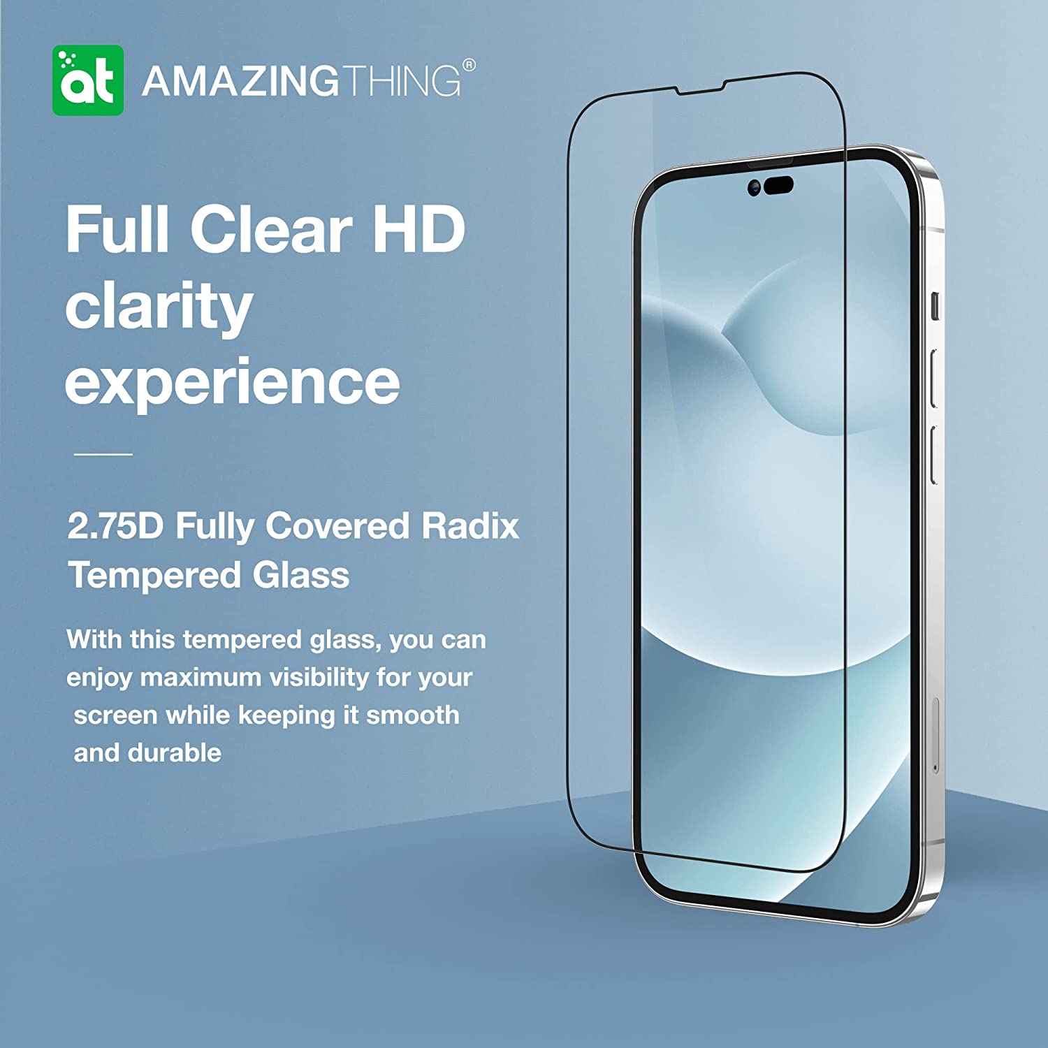 Amazing Thing Supreme Glass for iPhone 14 Pro MAX Screen Protector (6.7 inch) Tempered Glass with Dust Free Omni Technology and Easy Install Tray - [Full Cover 2.75D]