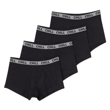 TEX Plain Boxers Size 3, 4 Pieces Black 55/60kg-70/75Kg 1.65-1.90m