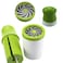 Decdeal - Manual Herb Grinder Spice Mill Parsley Shredder Chopper Vegetable Cutter Hand-Operated Kitchen Tool
