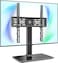 Tabletop TV Stand for 27-55 inch LCD LED TV - 6 Level Height Adjustable TV Stand Mount with Tempered Glass Base Max VESA 400x400 mm TT103701GB