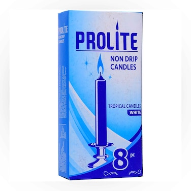Prolite Tropical Candlebox White 8Pc
