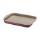 Tramontina Since 1911, Made In Brazil Brasil 22Cm 1.4L Red Aluminum Flat Roasting Pan With Interior And Exterior Starflon Max Pfoa Free Nonstick Coating