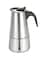 Generic Moka Latte Espresso Maker 450ml H18576-4 Silver/Black