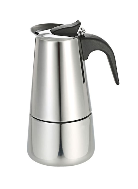 Generic Moka Latte Espresso Maker 450ml H18576-4 Silver/Black