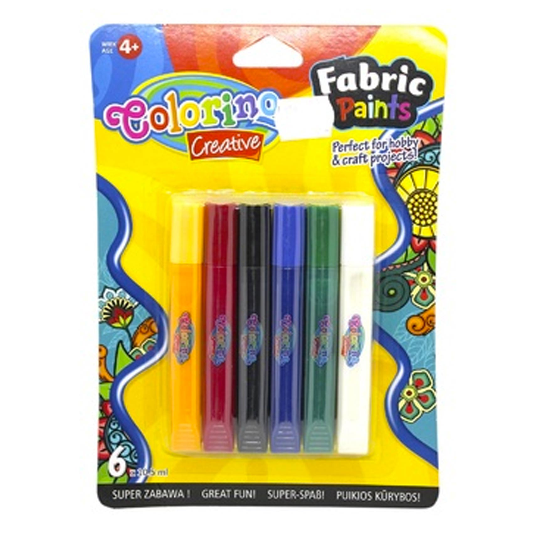 Coloring Fabric Paint 6X10.5ML