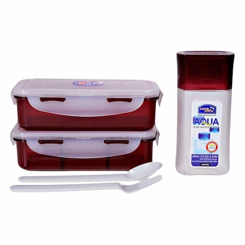 Lock &amp; Lock Lunch Box Set With Bag 6 Pieces
