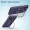 Remson Mag-X Phone Grip Finger Strap Magnetic Phone Kickstand with Silicone Strap Compatible for iPhone 14, 13 Pro/Max/Plus (Deep Purple)