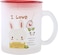 Royalford Glass Frosty Mug With Cap, 300 ml