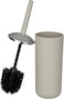 Beige Toilet Brush, 10 x 10 x 37 cm