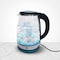 Gratus Electric Glass Kettle 1.8 Liter - Full Thermo Resist Borosilicate Glass body, 1500-1800W , Cordless Base, Aesthetic LED light design, Auto Cutoff, 2 Year Warranty (Transparent Glass)