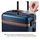 Verage 20076 Windsor PC Luggage Trolley Bag With Aluminum Frame 25 Inch Blue