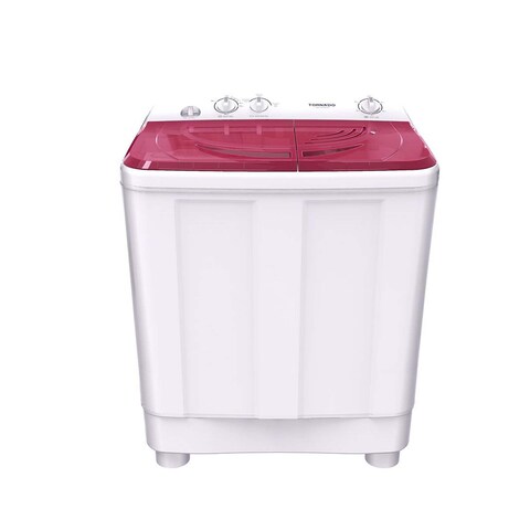 Tornado Half Automatic Washing Machine - 10 Kg - White/ Red - TWH-Z10DNE-W(RD)