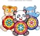 Sticky Cartoon Animal Target Balls Dart Board Parent Kids Interaction Game Toy,Perfect Child Intellectual Toy Gift Set random design