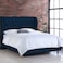 In House Roma Velvet Bed Frame - Single - 200x100 cm - Dark Blue