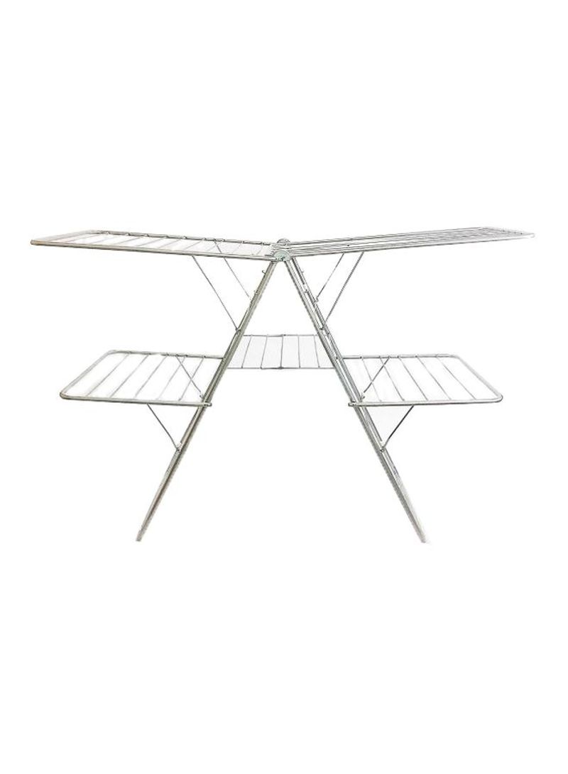 Buy Generic 2-Shelves Galvanised Steel Laundry Rack Silver Online ...
