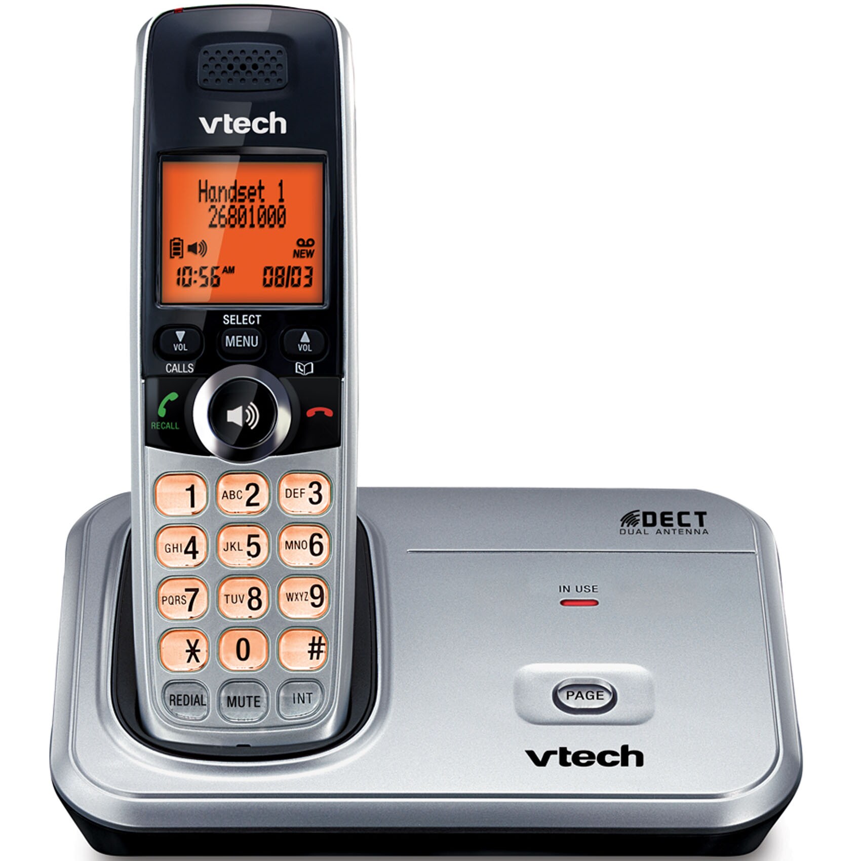 Buy Vtech Cordless Phone CS6319 Silver Online | Carrefour UAE