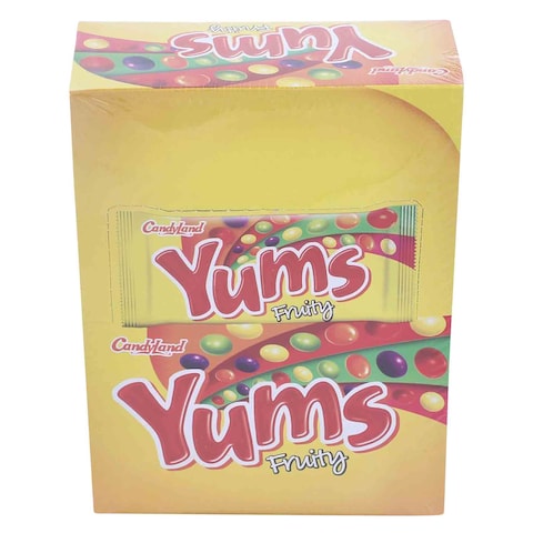 Candyland Yums Fruity Chew Sweet Candy 18g x Pack of 24