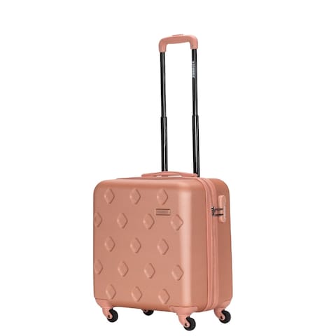 Single Hardside Spinner 4 Wheels Cabin Trolley Luggage With Number Lock 16 Inches