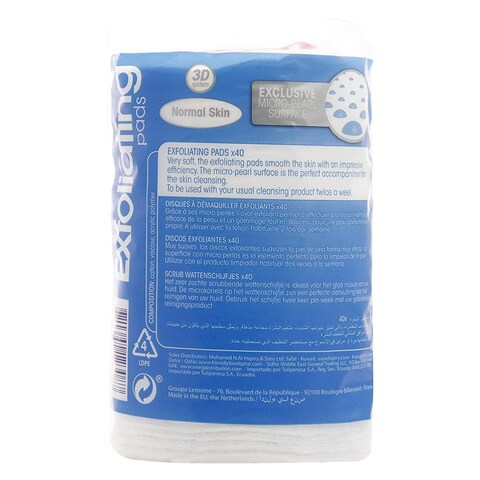 Teepez 3D Normal Skin Exfoliating Pads 40 Count