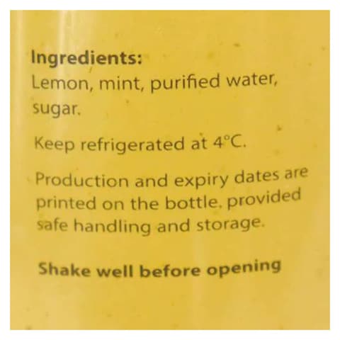 Supreme Lemon Mint Juice - 275 ml