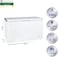 Super General 350L Net Capacity Single Door Chest Freezer, White, SGF444H