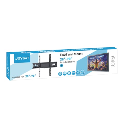 Tv Wall Mount Fit For Most 26-70 Inch Led Lcd Flat Screen Tv Up To  110Lbs (50Kg) Loading Capacity Black