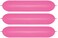 Sempertex 50 pcs 160q Long Balloons, Fashion Fuchsia, Latex Balloons