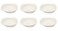 Tendance 's Porcelain 8 inch Soup Plate, White, JX52-A003-04, 6 Pcs Set