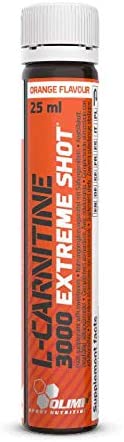 Olimp L-Carnitine 3000 Extreme Shots,Orange Flavor, Pack of 20 Ampoules