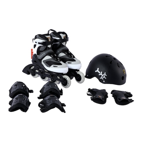 Lamborghini Inline Skate Combo Set
(In Line Skate+Helmet+Protector) Color - Grey -Size 35-38
