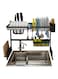 Generic Over The Sink Dish Drainer Drying Rack Black