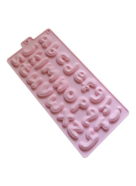 26 Cavities Chocolate Letter Silicone Mold Large Alphabet Baking Mold Abc Resin Mold Cake Pan Mold for Biscuit Ice Cube Tray
