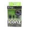 Iconz Car Charger with Micro USB Cable - 2 Ports - Black