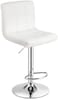 Galaxy Design Adjustable Bar Stools PU Leather Swivel Lift Kitchen Counter Pub Chair White Color - Size ( D x W x H ) 40 x 40 x 110 cm Model - GDF-J201.