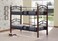 Karnak Wooden Steel Bunk Bed Double Decker Bunker Bed, Made Metal Steel &amp; Solid Wood Heavy Duty Guard Rails Sturdy For Home, Baby Home, Apartment Studio Room, Kb11