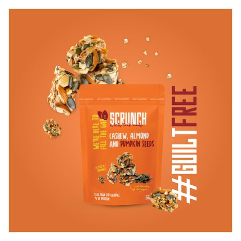 Scrunch Cashew Almond and Pumpkin Seeds Clusters - 200 gram