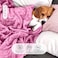 Hotel Linen Klub Double Micro Fleece Flannel Blanket - 260 GSM, Super Plush And Comfy Throw Blanket, Size: 200 x 220cm, Rose Pink