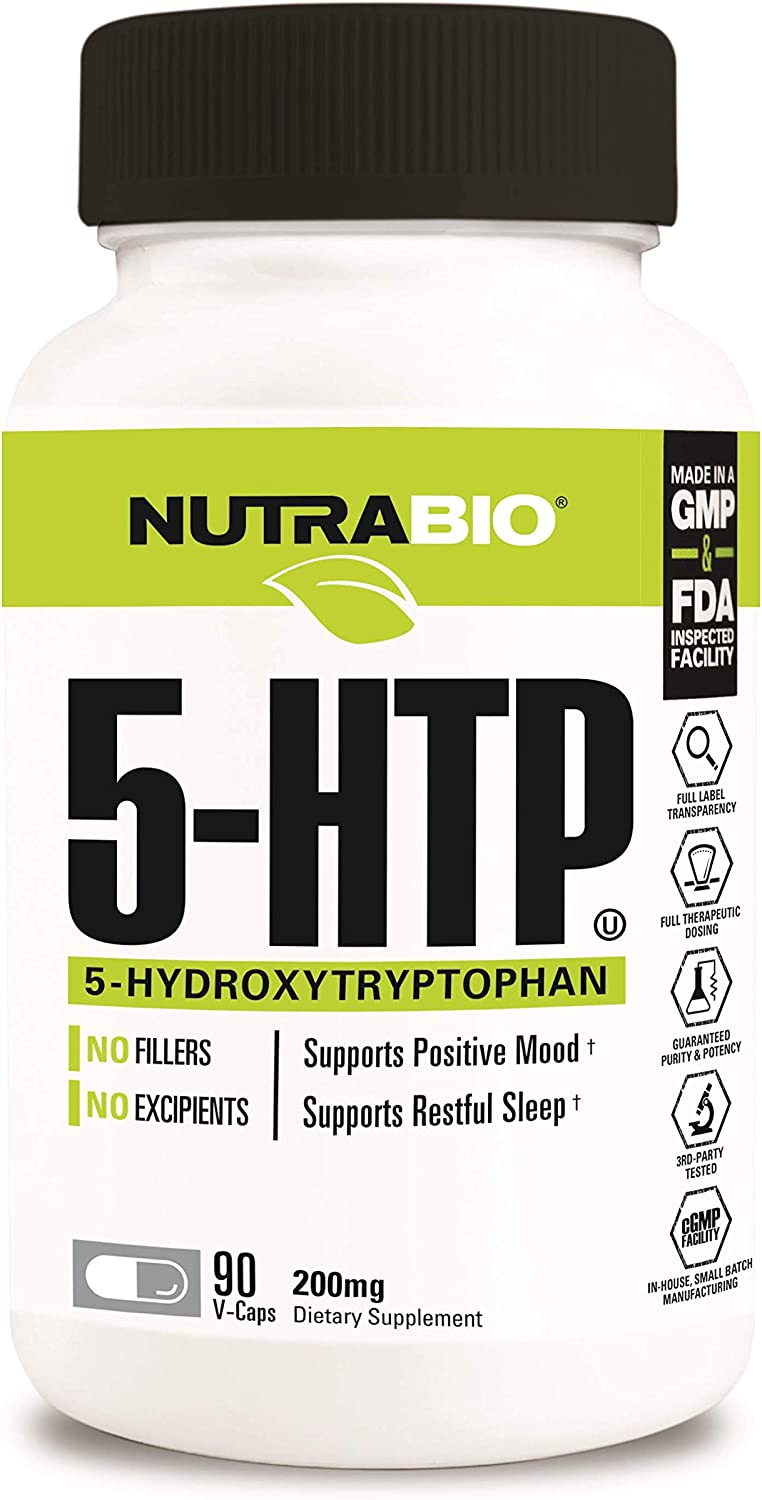 Buy Nutra Bio Labs, 5-Htp, 200 Mg, 90 Veggie Capsules Online ...