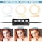 Selfie Ring Light with Tripod Stand, Dimmable Led Camera Ring Light and Phone Holder for Live Stream/Makeup/YouTube Video 10 inch