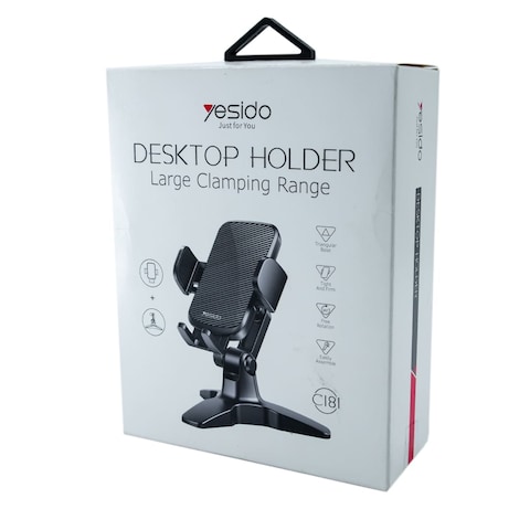 Yesido C181 Large Clamping Range Black Desktop Holder