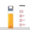 BOROSIL NEO GLASS BOTTLE 550ML BLUE